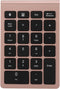 22 Keys Numeric Keypad, Portable Wireless Mini Keyboard Compatible with Bluetooth 5.0 for Laptop/Desktop (Rose Gold)