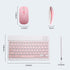 Bluetooth Keyboard and Mouse Combo for iPad, Rechargeable Wireless with 7-Color Backlit for iPad Pro/Air/Mini
