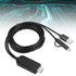 Micro USB/Type-C Adapter HDMI Cable, 1080P Bluetooth Same Screen Cable for Android Mobile Phone to HDMI TV, Monitor