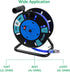 EP Extension Cord Storage Reel with 4-Grounded Outlets, Heavy Duty Open Cord Reel for 12/3 14/3 16/3 Power Cords,