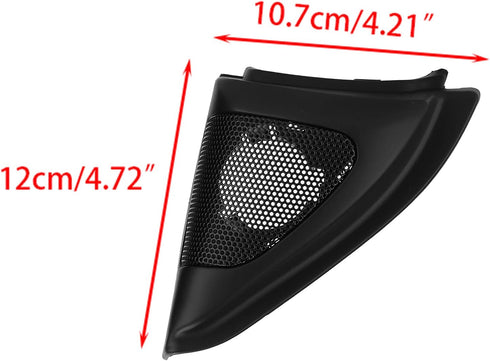 Aramox Stereo Speaker Trim, Pair Car Door Stereo Speaker Cover Trim Audio Tweeter Cover Trim Replacement for Corolla 2003 2006 Black