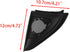 Aramox Stereo Speaker Trim, Pair Car Door Stereo Speaker Cover Trim Audio Tweeter Cover Trim Replacement for Corolla 2003 2006 Black