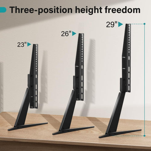 BFTOU 27 65 inch 800 400mm, 88lbs Black Universal TV Stand Tabletop for to LCD Flat Screen TV,Max VESA x Height