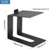 MECCANIXITY Desktop Speaker Stands - Metal Speaker Support with Vibration Absorption Pads, Black, Pack of 2