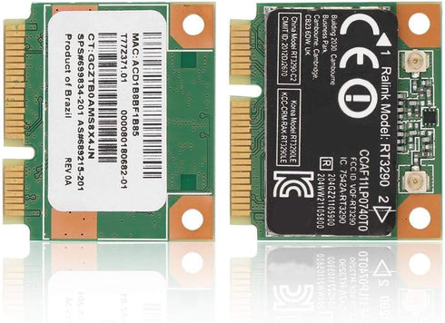 ASHATA Mini Network Card, 2.4G Bluetooth 3.0 Wireless PCI-e Network Card, RT3290 Wi-Fi Adapter, Support 802.11N up to