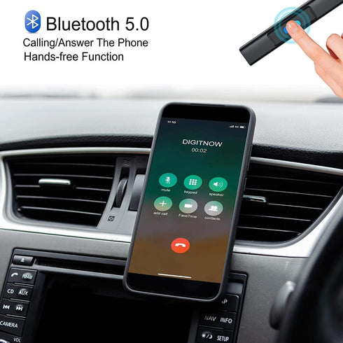 Audio Cassette Aux Adapter, Bluetooth 5.0 Cassette Receiver,Cassette Tape to Aux Adapter,Tape Audio Adapter, Tape Desk Player for Listening Mobile Phone Music and Car Voice,Hands Free