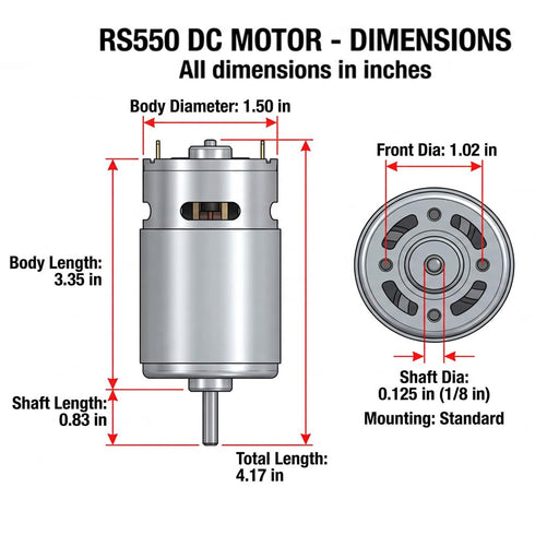 2 24V RS555 35000RPM 18V Pcs Electric Motor Drive Engine for Power Wheel Motor Upgrade,High Speed Motors Gearbox