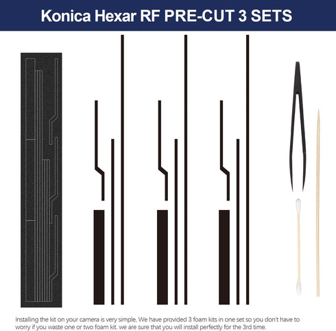 eTone Pre-Cut Light Seal Foam Sponge Kits for Hexar RF Film Camera Repair