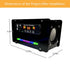 EIELE Multi-Function Speaker AUX TF Playback Kit, Voice-Activated Level Indicator, Dual Channel Speaker, Black Case