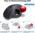 SANWA 34mm/1.34in Small Trackball Replacement Ball for Logitech M575, M570, MX Ergo, ELECOM, Kensington, Red