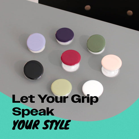 On The Grip OnTheGrip Cute Solid Macaron Color Round Shape Collapsible Mobile Phone Grip Stand Holder for Smartphone