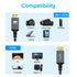 Twozoh 1FT 2 Pack, 3D/4K@60Hz 18Gbps/2160P/1080P Mini HDMI to HDMI Cable Nylon Braided HDMI to Mini HDMI Support