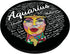 Aquarius Black Queen Birthday Afro Hair Women - Black Girl PopSockets Swappable PopGrip