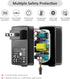 Basicvolt 5V 2A AC Adapter, Versatile Power Supply Wall Charger with 8 Tips for Camera, BT Speaker, GPS, USB Hub, TV Box