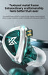 KZ EDC in-Ear Monitors, HiFi Stereo IEM Wired Noise Isolating Earbuds with Detachable Cable for Musicians (with Mic)