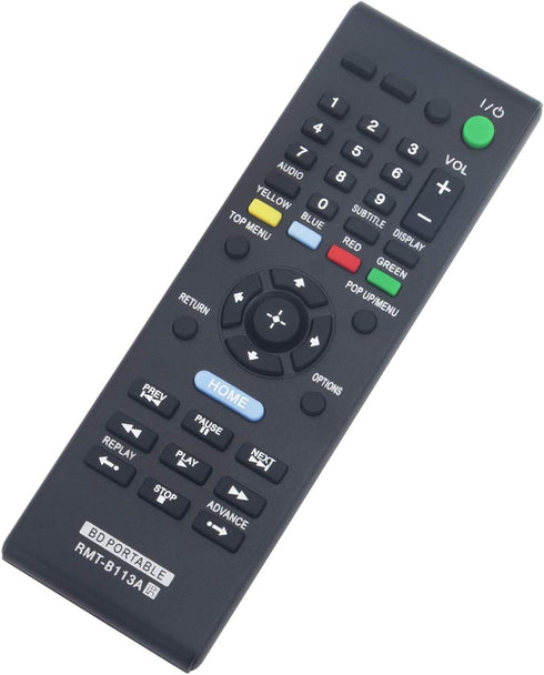 RMT-B113A Replace Remote Control for Sony Blu-ray Disc DVD Player - Compatible with Multiple Models