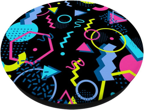 Geometric Pattern 80s 90s Memphis Style PopSockets Swappable PopGrip