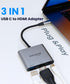 eqimaimai Adapter(4K@120HZ) 100w 10Gbps,4K USB C to HDMI Multi-Port with PD,USBC Laptop Docking Station for Monitor