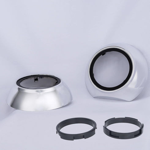 YUFANYA 3.0Inch Projector Shrouds Universal Silver Mask for 2.5Inch or 3.0Inch Projector Lens