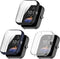 Amazfit Bip 3 Pro/Bip 3 Compatible Screen Protective Case - Soft TPU Ultra-Slim Bumper Shell (3 Pack A)