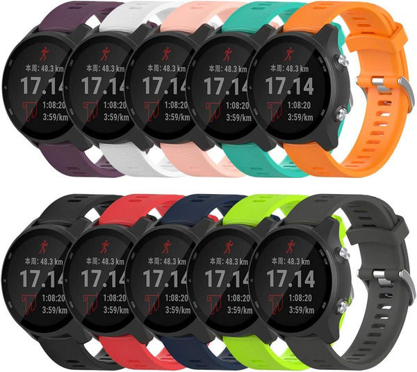Garmin Forerunner 245 Band, Soft Silicone Replacement Band for Forerunner 645 (No Tracker, Replacement Bands Only)