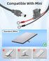 GELRHONR DC5521 18AWG 5.5x2.1MM 8MM 30A 10FT Mini to O Ring Extension Cable, DC to Eyelet Direct Battery Power Cable