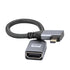 RIIEYOCA 4K Micro HDTV to HDTV Adapter Cable,Right Angle Micro Male to Female