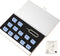 JAKENHAM Aluminum SIM Card Case, 12 Slots Ultrathin Nano SIM Card Holder with