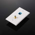 4 Pack Ethernet Coax Wall Plates, Cat6 Coax Wall Plate with Ethernet Port and Gold-Plated F-Type Port