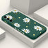 Samsung Galaxy S22 Plus Case, Fashionable Flowers Designs Soft Silicone Drop Protective Cover for Women (Daisy Green)