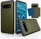 Galaxy S10E Case, Ultra-Thin Shockproof Silicone Cover with Credit Card Holder Slot for Samsung Galaxy S10E (Army Green)