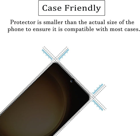 [2+2 Pack Samsung Galaxy S24 Plus Privacy Screen Protector and Camera Lens Protector, Premium Tempered Glass, No Bubbles