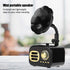 Mini Vintage Retro Bluetooth Smart Speaker, Portable Loudspeaker Music Player for Desktop Laptop, Black