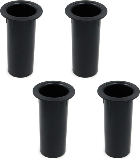 T Tulead Black ABS Speaker Port Tubes 4.72"x2.68" 2-Inch Installation Diameter Pack of 4 Bass Air Ports