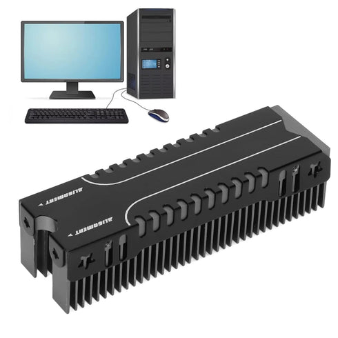 M.2 SSD Cooler with Thermal Pad for PC Office, 2280 M.2 SSD Heatsink with 38 Cooling Fins for Effective Heat Dissipation