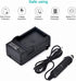 Newmowa EN-EL9/EN-EL9a Replacement Battery and Charger Kit for Nikon D40, D40X, D60, D3000, D5000, 2-Pack