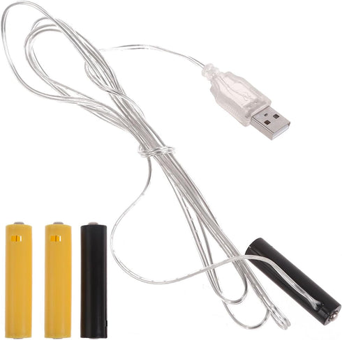 LQMBABY AA Battery Eliminator, Replace AA Batteries Power Supply Adapter, Fake Battery Power