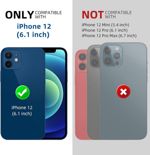 Beasyjoy for iPhone 12 Case, Waterproof Heavy Duty Rugged Protective Cover with Built-in Screen Protector (Yellow)