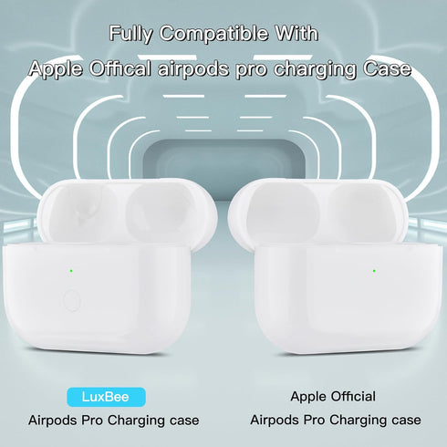Wireless Charging Case Replacement for AirPods Pro Gen 1 & 2 with Bluetooth Pairing Sync Button