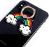 ZOSTLAND Colorful White Smile Cloud Phone Ring, Universal 360° Adjustable Finger Grip Stand for iPhone 15 14 13 12