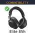 SOULWIT Cooling Gel Replacement Ear Pads for Jabra Elite 85h Wireless Over-Ear Headphones, Black Gold Earpads