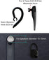 Ear Hooks Eartips Kit, 360° Rotatable Adjustable Soft Silicone Anti-Slip Sports Clamp for Newbee/Plantronics/TOORUN