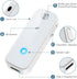 Aux Bluetooth Adapter for Car, 2 in 1 Wireless Transmitter Receiver, Built-in Mic for Hands-Free Calls, White
