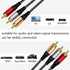 Yeung Qee 10 ft Audio Video RCA Cable, 3RCA Male to 3RCA Male Composite AV Cable for Set-Top Box, DVD