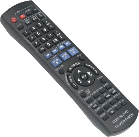 EUR7662YX0 Replace Remote Control for Panasonic DVD Home Theater Sound System SC-PT750 SC-PT753 SC-PT950 SC-PT1050