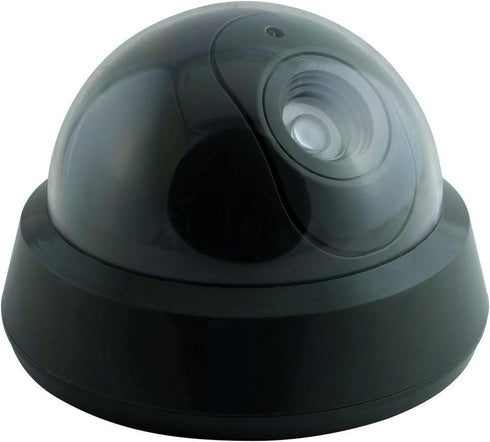 Dummy Security Camera by Pearl Enterprise, Wireless Dome Surveillance System with Motion Light, Pack of 4 for Home or