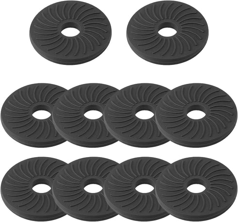 10PCS Shorten Camera Long Screw Shaft Accessory, Black Rubber Washer for Protecting Camera Screw Shaft