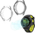 Smartwatch Screen Protector for Garmin Forerunner 265S, TPU Soft Frame Cover (Transparent/Transparent Black)