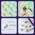 Pudding Keycaps Double Shot PBT Keycap Set, Translucent Layer for 104 87 61 Keys RGB Backlit Mechanical Keyboards