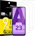 NEW'C 3 Pack Screen Protector for Samsung Galaxy A23 4G, Samsung Galaxy A23 5G, Tempered Glass, Case Friendly, Anti